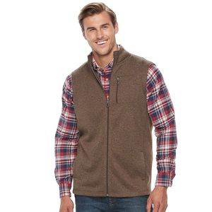 Big & Tall Croft & Barrow® Outdoor Fleece Vest